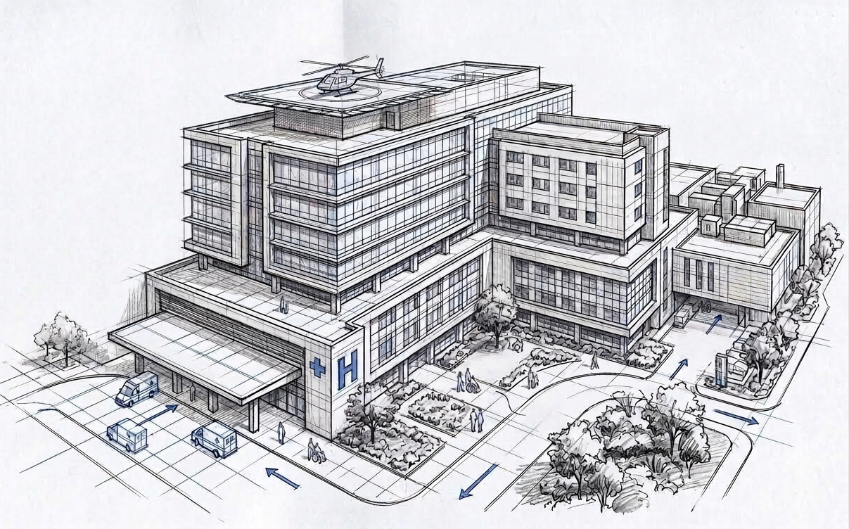 Representative ground-up healthcare facility experience